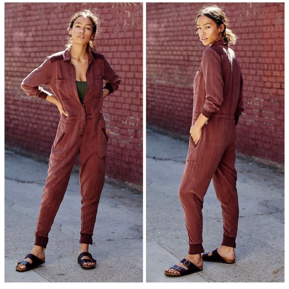 Free People Utility Style Jumpsuit Size M